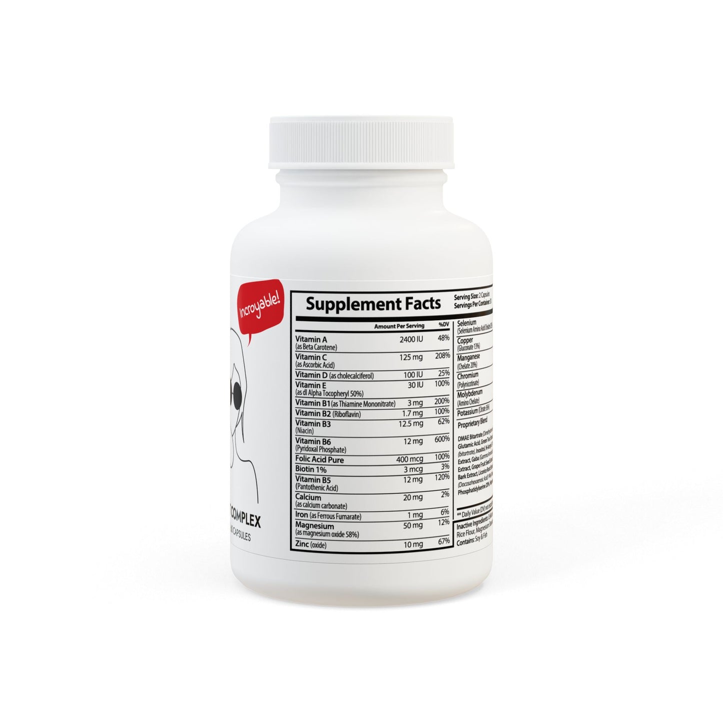 Brain Support Complex Supplement (60 Capsules), ®ThriveLab