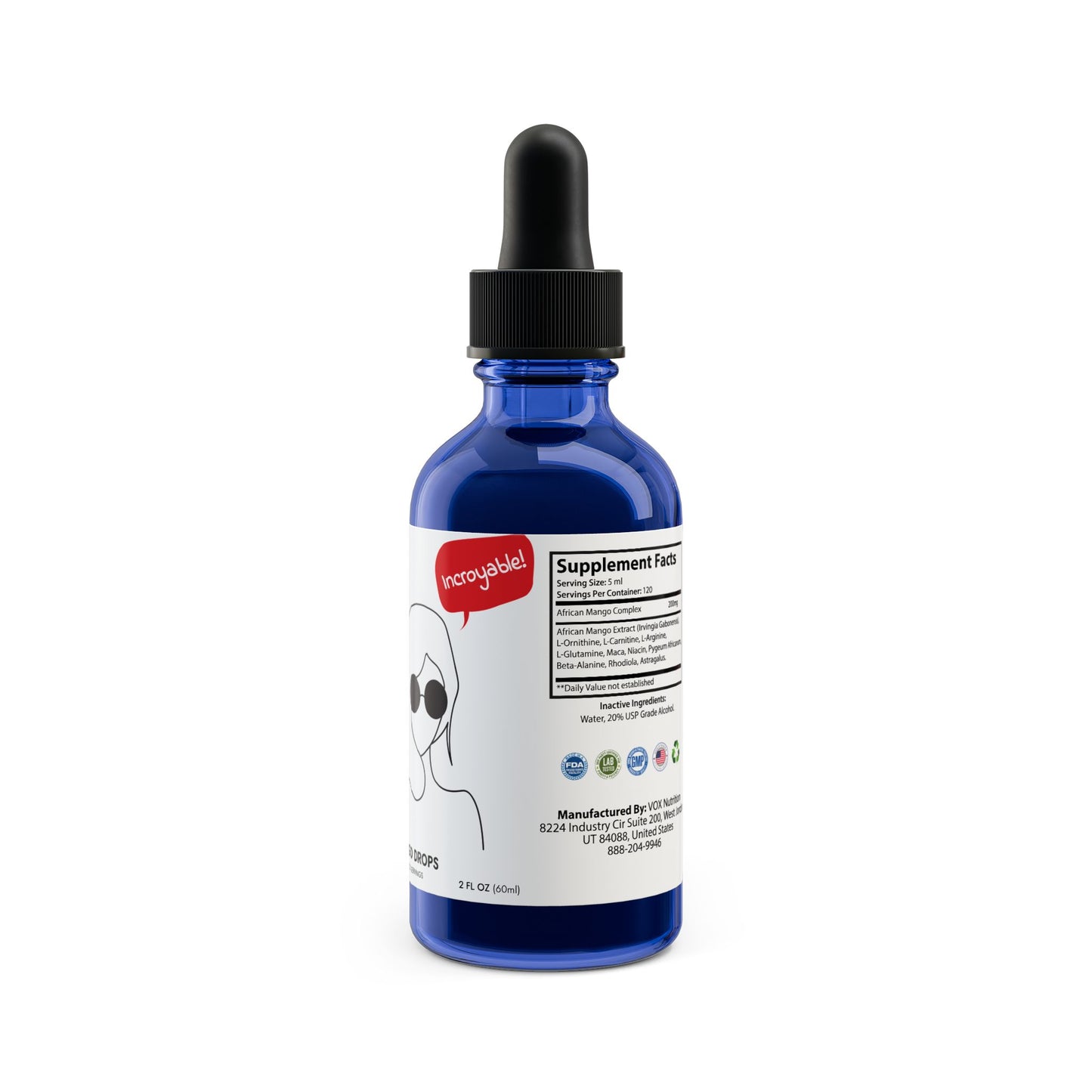 African Mango Drops Supplement (60ml, 2fl.oz)