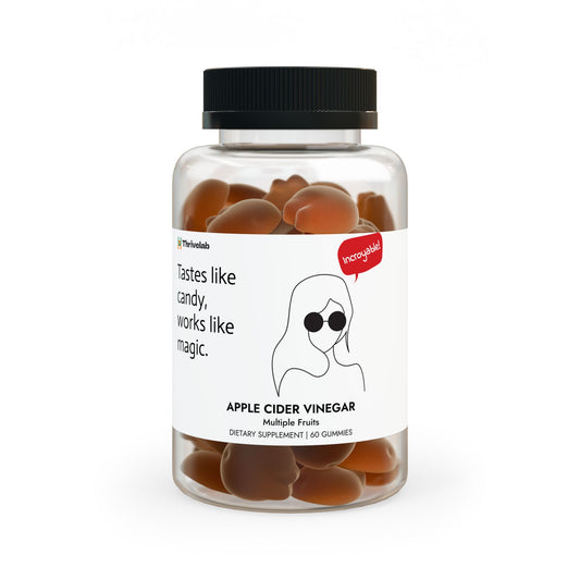 Apple Cider Vinegar Gummies (60 Gummies) ®ThriveLab